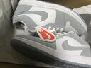 耐克（NIKE）Jordan耐克喬丹AJ1板鞋女子運(yùn)動鞋秋季刺繡低幫緩震輕便DC0774 105白色/狼灰/鋁藍(lán) 36.5 曬單實(shí)拍圖