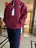 衣典零一2022秋裝新款秋季女裝春秋時尚氣質(zhì)韓版休閑寬松中年小個子長袖加絨立領(lǐng)衛(wèi)衣女秋天短款t恤上衣 棗紅色 L （推薦115-130斤） 曬單實拍圖