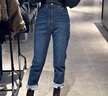 moussy 新品休閑通勤風經(jīng)典小腳牛仔褲女028GAA12-5040 113深藍色 M 曬單實拍圖