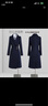 威世品職業(yè)毛呢大衣女秋冬季新款加棉加厚呢子外套工裝銷(xiāo)售珠寶店工作服 藏青色-加棉 加厚 M 曬單實(shí)拍圖