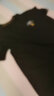 皮爾卡丹（pierre cardin）冰 絲短袖t恤男2025新款春夏季圓領(lǐng)修身薄款桑蠶絲體恤衫潮 黑色19360款 180/2XL 【155斤-170斤】 曬單實(shí)拍圖