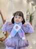 小馬寶莉（MY LITTLE PONY）兒童圍巾女保暖秋冬季女童帽子寶寶防風(fēng)毛絨圍脖女孩冬天手套 溫暖絨毛-漸變紫色 曬單實(shí)拍圖