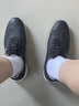 零度男鞋秋季新款日常休閑百搭舒適軟底輕便拼色磨砂皮透氣潮流鞋 黑色 40 曬單實(shí)拍圖