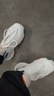 回力男鞋籃球鞋男厚底皮面運(yùn)動(dòng)鞋男潮流百搭跑鞋3732 白深藍(lán)桔 43 曬單實(shí)拍圖