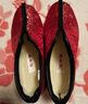 內聯(lián)升 棉鞋 女 老字號老北京布鞋 手工千層底保暖織錦安棉8235A 紅底花 37 曬單實(shí)拍圖