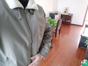 熱風(fēng)（Hotwind）冬季新款男士仿羊羔毛厚外套翻領(lǐng)工裝風(fēng)飛行員夾克上衣 07綠色 M 曬單實(shí)拍圖