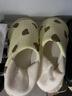 利達妮（TZLDN）月子鞋產(chǎn)后春秋季女3月4月包跟防滑產(chǎn)婦鞋棉拖鞋軟底月子拖鞋孕婦 黃熊【建議10℃-25℃】 36-37【適合35-36】 曬單實(shí)拍圖