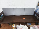 鄰里江南沙發(fā)全實(shí)木冬夏兩用日式原木風(fēng)三人位沙發(fā)客廳家具木制木沙發(fā)木質(zhì) （胡桃色）三人位 曬單實(shí)拍圖
