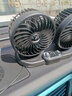 科沃【美國】車(chē)載風(fēng)扇usb雙頭24v/12v大貨車(chē)汽車(chē)面包車(chē)制冷口專(zhuān)用大風(fēng) 通用所有車(chē)型【USB接口】360°調節+挪車(chē)牌 曬單實(shí)拍圖