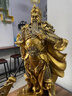 關(guān)公財神像武財神關(guān)二哥關(guān)二爺招財新店公司飯店店鋪開(kāi)業(yè)大吉賀禮擺件高端 送人 財神關(guān)公鎏金銅色大號：30*17*60cm 曬單實(shí)拍圖