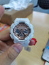 卡西歐（CASIO）女表GSHOCK獨角獸可愛粉色玫瑰金送女友時尚防水學生運動電子手表 GMA-S120MF-7A2白玫瑰金 曬單實拍圖