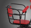 永久（FOREVER）宝宝加厚座椅加大后置儿童安全后座自行车儿童座椅bb椅子坐车椅子 后置宝宝椅黑红色 实拍图