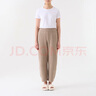 MUJI女式 發(fā)熱毛毛紗 家居長(cháng)褲 睡褲家居褲子女款冬季 FD10CC3A 灰棕色 L-XL(170/74A) 曬單實(shí)拍圖