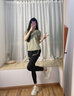 范斯蒂克 運(yùn)動套裝女夏寬松健身服拼網(wǎng)舒適短袖跑步套裝戶外休閑瑜伽服女 芽綠三件套 FTC34675 XXL 曬單實(shí)拍圖