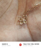 六福珠寶 18K金鎏彩蝴蝶彩金項(xiàng)鏈女款套鏈 總重約1.65克 曬單實(shí)拍圖
