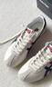 Onitsuka Tiger鬼塚虎男鞋 慢跑鞋透氣輕便男女款運動(dòng)休閑鞋RUNSPARK 白色/藏青色（TH201L-9950） 39.5 曬單實(shí)拍圖