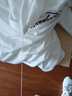 花花公子（PLAYBOY）春季長(cháng)袖t恤男純棉青年圓領(lǐng)韓版潮薄款百搭秋衣打底衫加大號ins 大R袖長(cháng)白色 L 建議105-120斤 曬單實(shí)拍圖