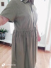 啄木鳥重磅冰絲連衣裙氣質(zhì)休閑棉麻女2025年新款夏裝洋氣小個子媽m媽 綠色 2XL 建議125-134斤 曬單實拍圖