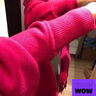 恒源祥（HYX）100羊毛純色披肩女喜婆婆媽媽外搭斗篷婚宴禮服帶袖秋冬外披 灰+粉 曬單實拍圖