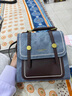慕昂高級感小型牛仔一包三用雙肩包女2026新款時(shí)尚斜挎短途旅行小 牛仔藍色 帶掛件 曬單實(shí)拍圖