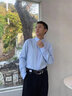 callisto卡利斯特【DP免燙 易打理】夏季男純棉長(zhǎng)袖襯衫商務(wù)休閑襯衣 藍(lán)色 40 (175/92A) 曬單實(shí)拍圖