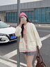 蜜凡蘇女生毛衣女學(xué)生可外穿開衫連帽外套春秋冬高中初中大童15歲13學(xué)院 米白色[優(yōu)質(zhì)版] M[建議90-100斤] 曬單實(shí)拍圖