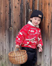 RB KIDS童裝兒童拜年服套裝冬裝加厚棉服外套男童唐裝寶寶新年衣服 龍年送福套裝（夾棉款） 80 (建議身高70-80cm) 曬單實(shí)拍圖