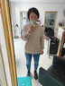 ZHR樂(lè )福鞋女復古厚底單鞋女增高圓頭方跟女鞋 AH328 黑色 38  曬單實(shí)拍圖