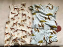 Milkbarn夏季婴儿衣服 6-24月新生儿连体衣婴儿无袖背心短裤哈衣爬服睡衣 米色狗狗 73cm 实拍图