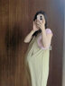 莞潔春夏新款孕婦背帶褲小個(gè)子孕婦套裝外穿大碼寬松孕婦連體褲彈力褲 橄欖綠褲單件【春夏透氣薄款】 L碼【建議115-130斤】 曬單實(shí)拍圖