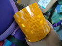 科吉亮10cm*3m超工程級黃色反光貼防撞反光條立柱反光膜警示柱子反光帶反光膠帶 超工程級黃色【10cm*10米】 曬單實拍圖
