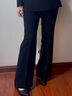 Sugargirl秋冬小西裝套裝女黑色職業(yè)通勤修身高端女裝西服外套職業(yè)主持正裝 單褲子/黑色西裝單褲子 M 曬單實(shí)拍圖