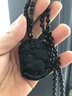 潮之夢(mèng)黑曜石吊墜男女同款十二生肖鼠?；⑼谬埳唏R羊猴雞狗豬本命年項鏈 生肖蛇 曬單實(shí)拍圖