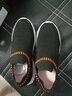 拼登（PINDENG）春季內增高男鞋8cm休閑套腳小白鞋隱形增高鞋10cm韓版透氣飛織鞋 黑橘8CM 41 曬單實(shí)拍圖