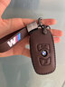 堅翔老款寶馬鑰匙套5系3系1系7系x1x2x3x4x5x6真皮525包320li扣530li C款復古棕色+真皮車(chē)標繩+車(chē)標扣 曬單實(shí)拍圖