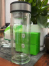 绿珠lvzhu 玻璃杯双层500ml 创意便携商务男女士大容量 茶水分离过滤办公泡茶水杯子B680 实拍图