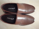 奧康品牌男鞋夏季皮涼鞋男士商務(wù)休閑洞洞鞋透氣中老年爸爸鞋 棕色 40 (運動(dòng)鞋41=皮鞋40) 曬單實(shí)拍圖