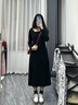回力厚底德訓(xùn)鞋女鞋2025春季新款美式復(fù)古休閑鞋經(jīng)典百搭運(yùn)動(dòng)板鞋子女 米黑色【6.0厘米超輕厚底】 36 曬單實(shí)拍圖