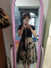 妃莉杋 新款連衣裙女裝2022年夏季新品韓版時尚收腰顯瘦氣質(zhì)短袖中長款裙子女夏小個子洋氣減齡碎花裙夏 圖片色 M 曬單實(shí)拍圖