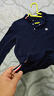 英氏（YEEHOO）兒童T恤男童polo衫中大童裝打底衫休閑抑菌長(cháng)袖上衣春 深藍 150 曬單實(shí)拍圖
