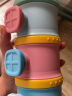 爱贝迪拉（AIBEDILA）婴儿奶粉盒便携外出大容量辅食奶米粉分装格储存盒容量密封防潮罐 皓海蓝 【分3层独立存储】 实拍图