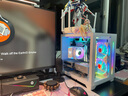 玩嘉 律動MINI雪電腦機箱臺式機M-ATX/ITX中小主板240水冷側透mini桌面海景房 律動MINI白+星鉆白RGB四風扇套裝（5V同步） 曬單實拍圖
