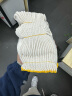 贸正 棉线手套劳保60双 加厚防滑耐磨工地干活防护白棉纱500黄边 实拍图