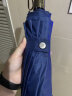 京东京造 全自动雨伞三折加大双人折叠商务复古绅士自动木柄伞 蓝色  实拍图