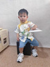 G.DUCKKIDS童裝男童夏裝套裝兒童服裝一歲寶寶衣服小童短袖襯衫兩件套小男孩 恐龍襯衫 90 尺碼1~2歲【 80-90cm】cm 曬單實(shí)拍圖