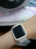 例米適用蘋果applewatch10/9/8手表S7表帶iwatch7保護(hù)套S10/9/8硅膠s6軟殼邊框ultra保護(hù)殼 黑色 適用iwatch 7/8/9-45mm 曬單實(shí)拍圖