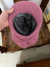 艾羅帝朗中老年帽子女冬季老人保暖奶奶帽秋冬天媽媽帽子老太太加絨毛線(xiàn)帽 南瓜帽  皮粉 有彈力 曬單實(shí)拍圖