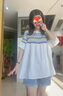 革曼孕婦裝夏季短袖上衣時(shí)尚洋氣時(shí)髦2024新款小個(gè)子薄款孕婦兩件套 白色短袖+牛仔短褲 M 曬單實(shí)拍圖