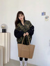 bugatti包包女包奢侈品牌2025新款女士托特包七夕情人節生日禮物送老婆 淺鹽卡-精美禮盒 曬單實(shí)拍圖
