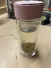蘇泊爾雙層耐熱玻璃杯便攜杯女士男士商務(wù)車(chē)載水杯辦公室泡茶杯過(guò)濾水杯 【粉紫色】230ml 曬單實(shí)拍圖